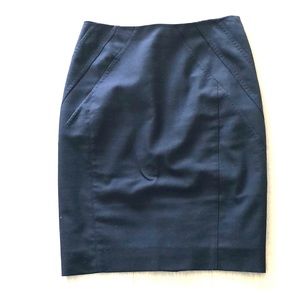 Navy blue pencil skirt